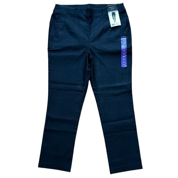 NEW Rafaella Black Stretch Ankle Pants - Picture 2 of 5